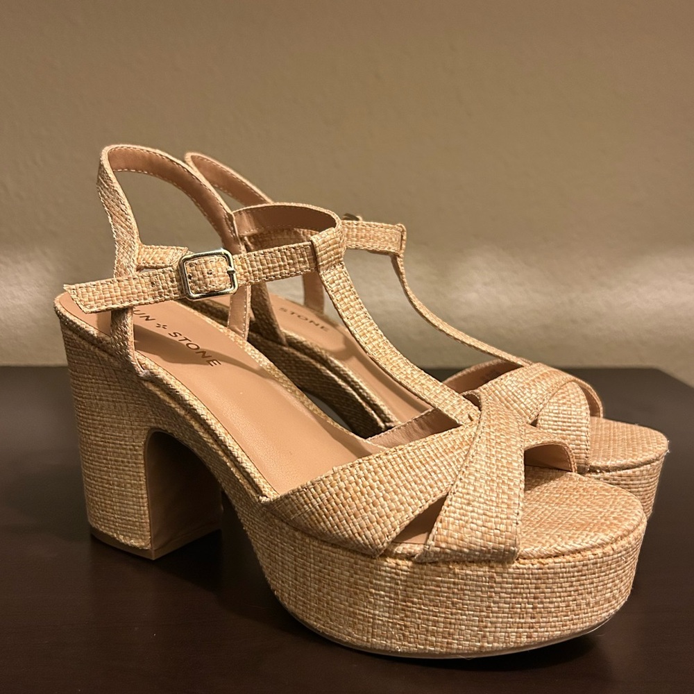 Sun + Stone Woven Heels